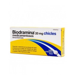 Biodramina 20 mg 12 Chicle