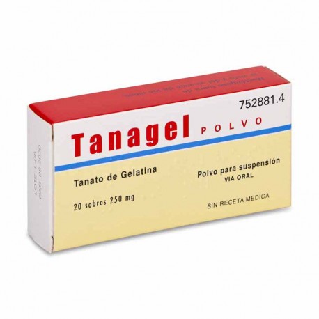 Tanagel Polvo 250 mg 20 Sobres