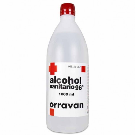 Alcohol 96º Sanitario Orravan Solución Cutánea 1 L