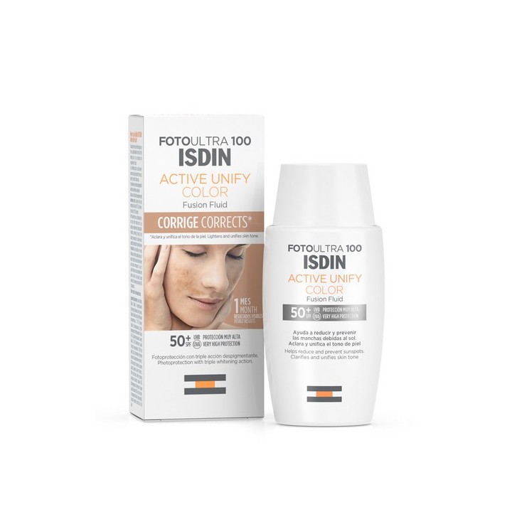 Foto Ultra 100 ISDIN Active Unify COLOR Fusion Fluid SPF 50+
