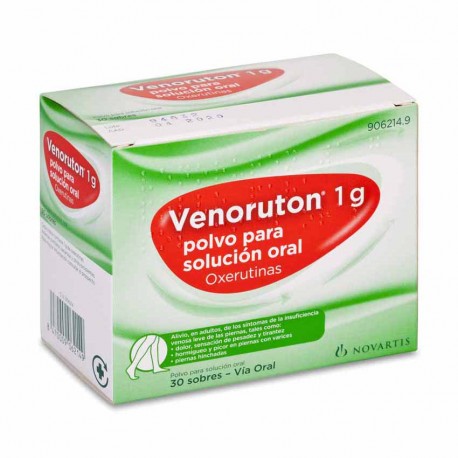 Venoruton 1g . insuficiencia venosa leve