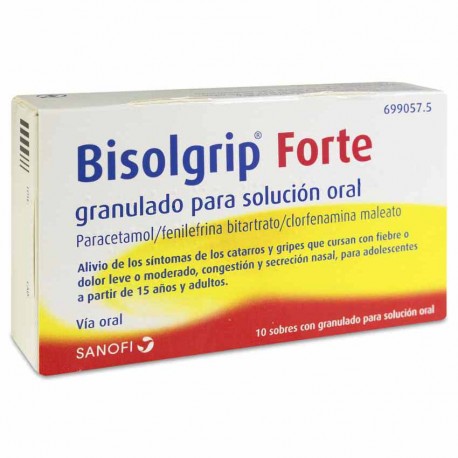 Bisolgrip Forte 10 Sobres Granulado Para Solución Oral