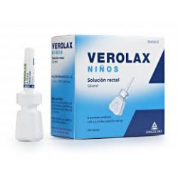  Verolax niños (1.8 ml solucion rectal 6 enemas 2.5 ml)  Código Nacional: CN854042.6
