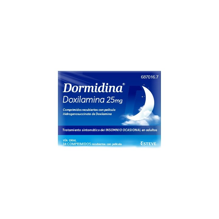DORMIDINA 25 MG 14 COMPRIMIDOS CN687016.7