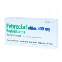 Febrectal 300 mg 6 Supositorios Niños