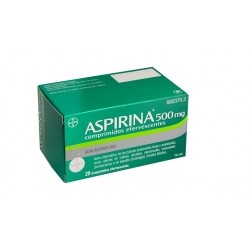 Aspirina 500 mg 20 Comprimidos Efervescentes