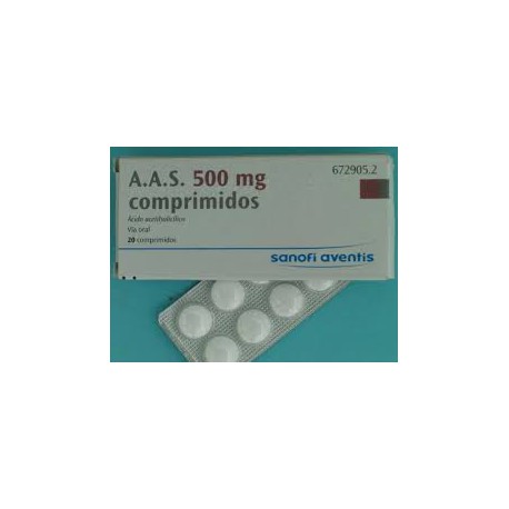 AAS 500 mg 20 Comprimidos