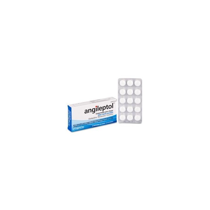 Angileptol 30 comprimidos para chupar sabor menta