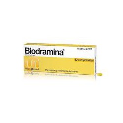 Biodramina 50 mg 12 Comprimidos