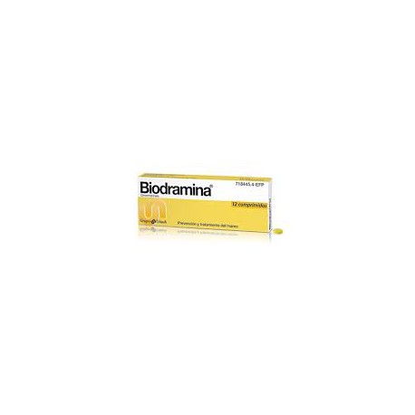 Biodramina 50 mg 12 Comprimidos