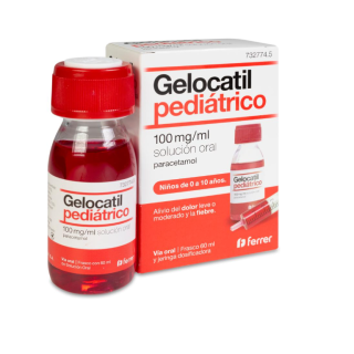 Gelocatil Pediátrico 100 mg/ml Solución Oral 60 mL