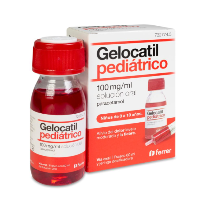 Gelocatil Pediátrico 100 mg/ml Solución Oral 60 mL