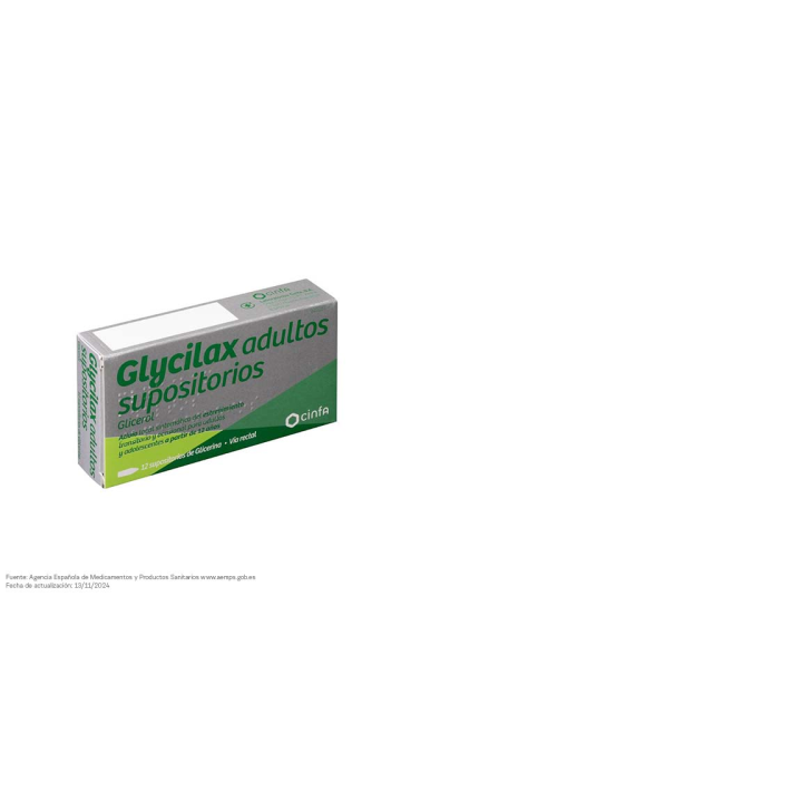 Glycilax Adultos 3,31 g 12 Supositorios
