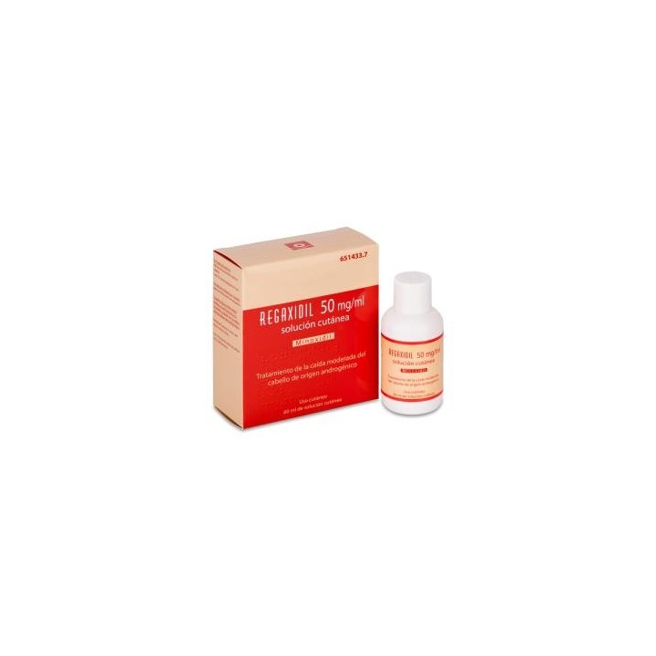 Regaxidil 50 mg/mL Solución Cutánea 60 mL. CN: 651433.7