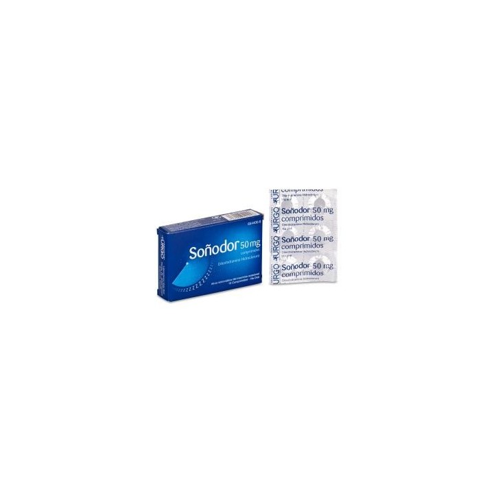 Soñodor Difenhidramina 50 mg 10 Comprimidos