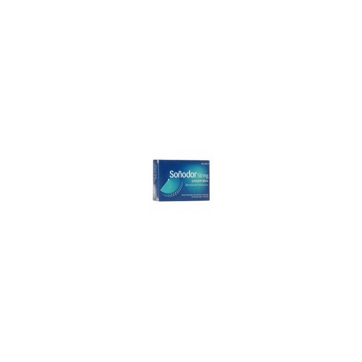 Soñodor Difenhidramina 50 mg 10 Comprimidos. CN: 654400.6