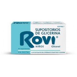 Supositorios Glicerina ROVI Infantil 15 Supositorios