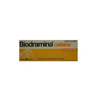 Biodramina con cafeina 4 comprimidos