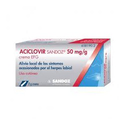 Aciclovir Sandoz EFG 50 mg/g crema 2 gramos