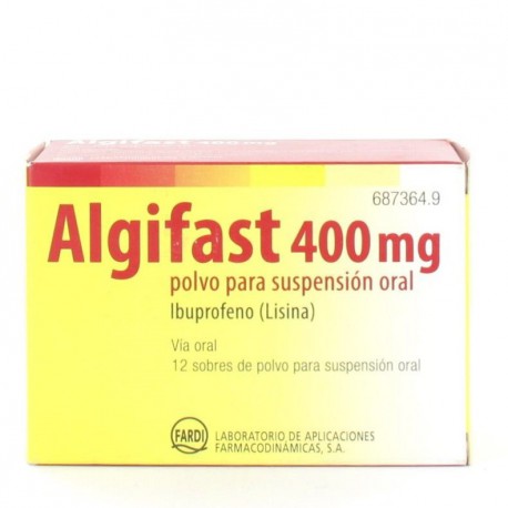 Algifast 400 mg polvo  para suspension oral 12 sobres
