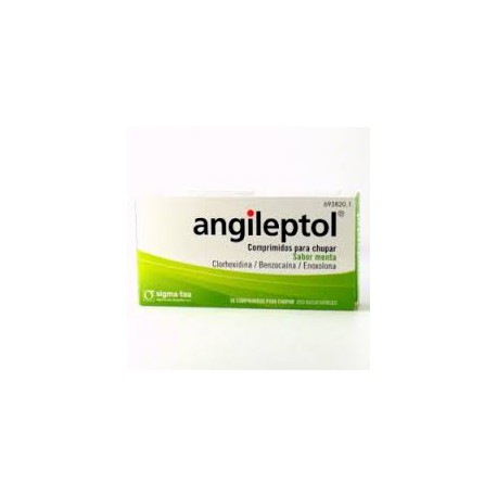 Angileptol 30 comprimidos para chupar sabor menta
