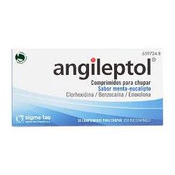 Angileptol 30 comprimidos para chupar sabor menta-eucalipto