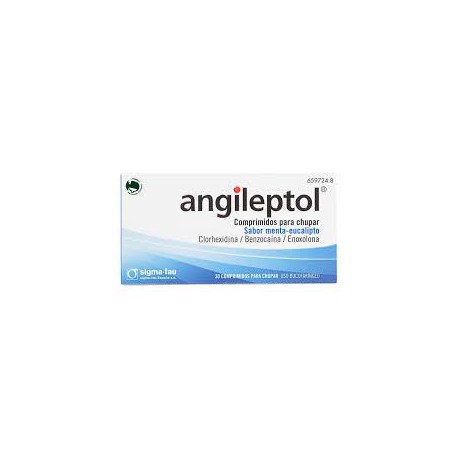 Angileptol 30 comprimidos para chupar sabor menta-eucalipto