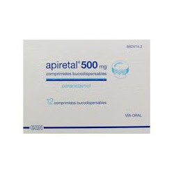 Apiretal 500 mg 12 comprimidos bucodispersables