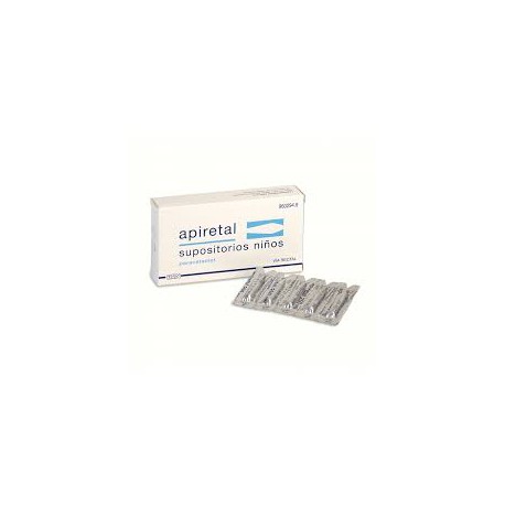 Apiretal  Niños 250 mg 5 Supositorios