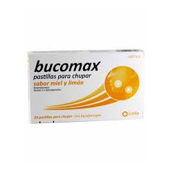 Bucomax 24 pastillas para chupar sabor menta