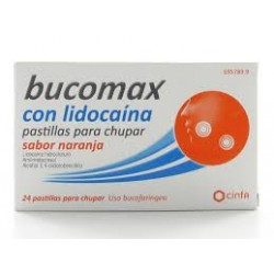Bucomax lidocaina (8 pastillas para chupar naranja)
