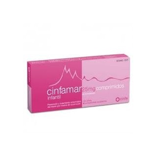 Cinfamar Infantil 25 mg  10 Comprimidos recubiertosIERTOS