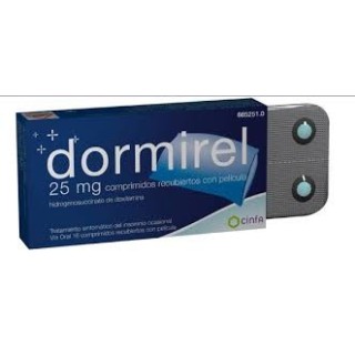 Dormirel 12,5 mg compriidos recubiertos con pelicula