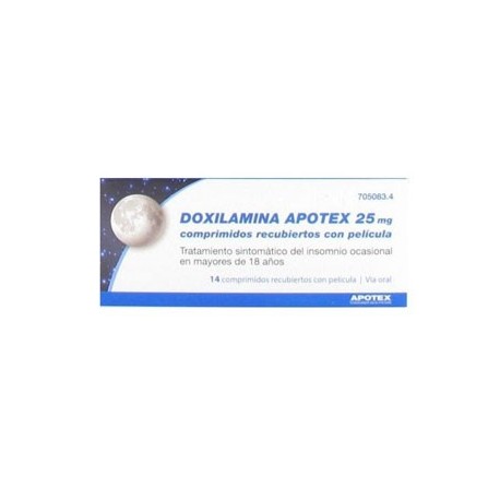 Doxilamina Apotex 25 MG comprimidos recubiertos con pelicula