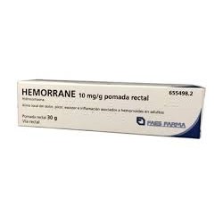 Hemorrane 10 mg/g Pomada Rectal