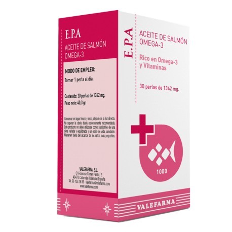 E.P.A 1000 Aceite de Salmón Omega 3 30 Perlas