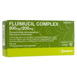FLUIMUCIL COMPLEX 500 mg / 200 mg  12 comprimidos efervescentes CN 660286.7