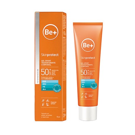 Be+ Skinprotect Gel Sport Transparente Corporal SPF50+ 75mL