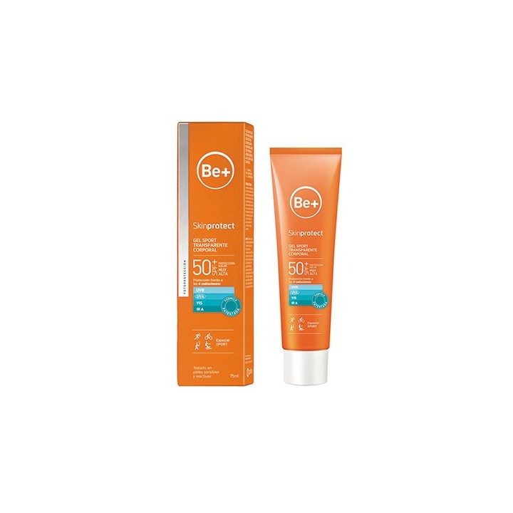 Be+ Skinprotect Gel Sport Transparente Corporal SPF50+ 75mL