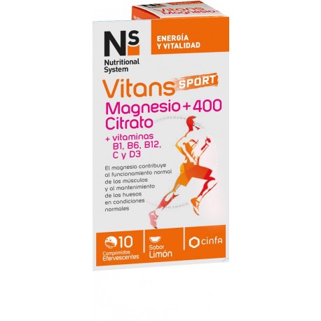 NS Vitans Magnesio Citrato+ 400 10C