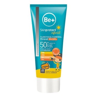 Be+ Skinprotect Fluido Mineral Facial y Corporal 0% Filtros Químicos SPF50+ 100mL