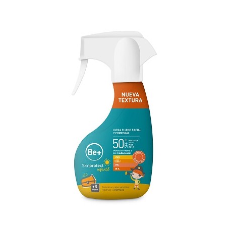 Be+ Skinprotect Ultra Fluido Facilal y Corporal SPF 50+ 250mL