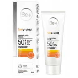 Be+ Skinprotect Ultra Fluido Facial Sin Color SPF50+ 50mL