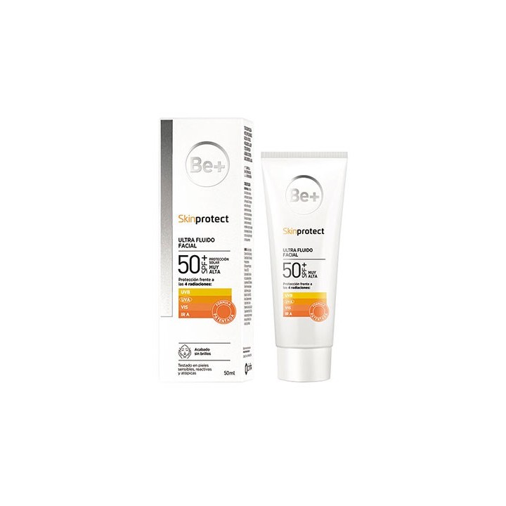 Be+ Skinprotect Ultra Fluido Facial Sin Color SPF50+ 50mL